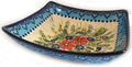 Boleslawiec Polish Pottery Unikat Medium Square Serving Bowl "Veronica"