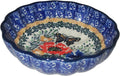 Boleslawiec Polish Pottery UNIKAT Scalloped Bowl Unikat 3093