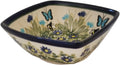Boleslawiec Polish Pottery Unikat Serving or Ice Cream Square Bowl "Serenity"