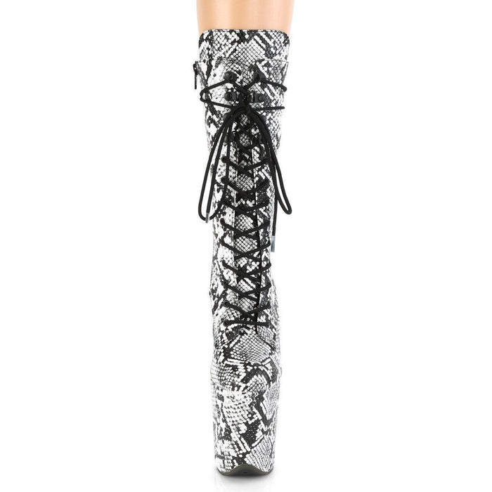 Botas Pole Dance PLEASER FLAMINGO - BLANCO GRIS 24/48 HRS - VIVE POLE