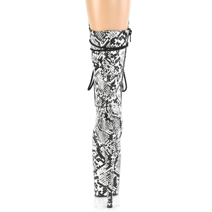 Botas Pole Dance PLEASER FLAMINGO - BLANCO GRIS 24/48 HRS - VIVE POLE