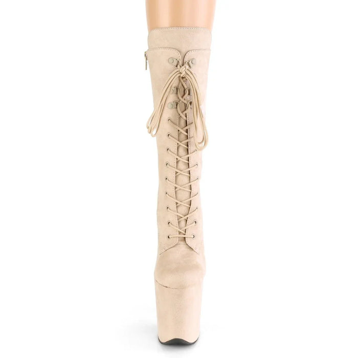 Botas Pole Dance PLEASER FLAMINGO - FLAM1050FS - BEIG - VIVE POLE