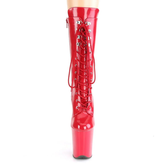 Botas Pole Dance PLEASER FLAMINGO - ROJO BRILLANTE - VIVE POLE