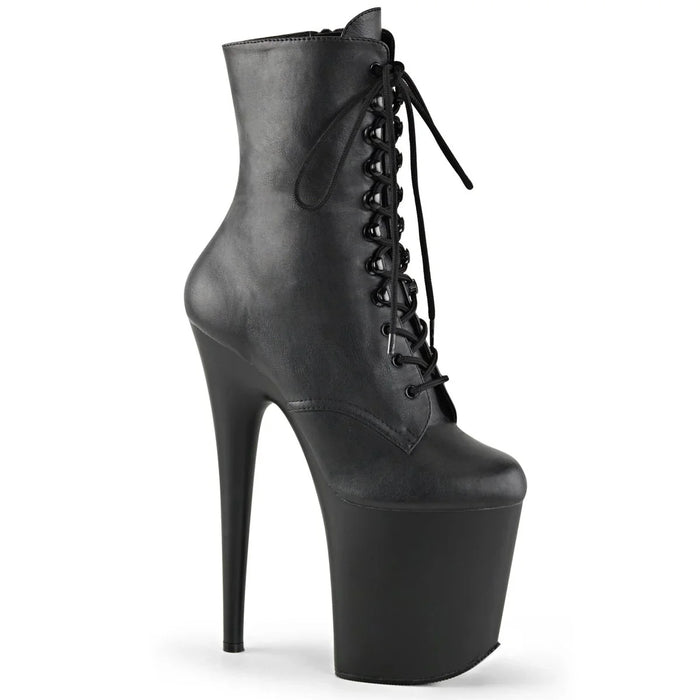 Botas Pole Dance PLEASER FLAMINGO 1020 - NEGRO MATE - 24/48 HRS - VIVE POLE