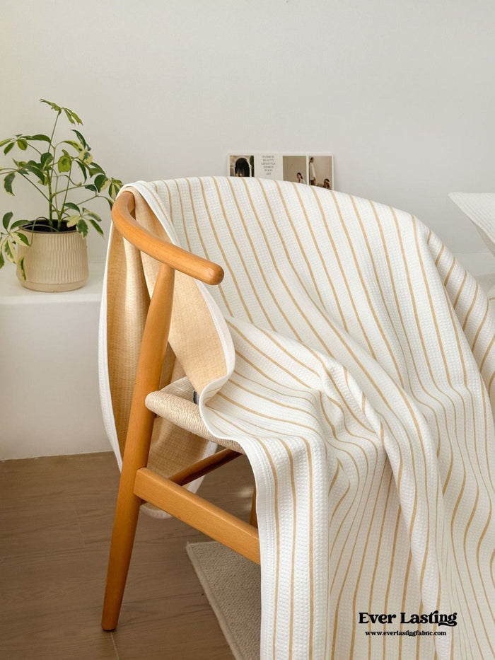 Breathable Pastel Knitted Blanket / Lemon Yellow - Ever Lasting