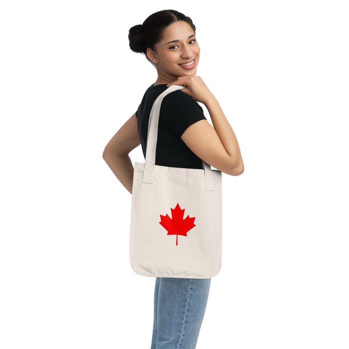 Canadian Maple Leaf, Organic Canvas Tote Bag