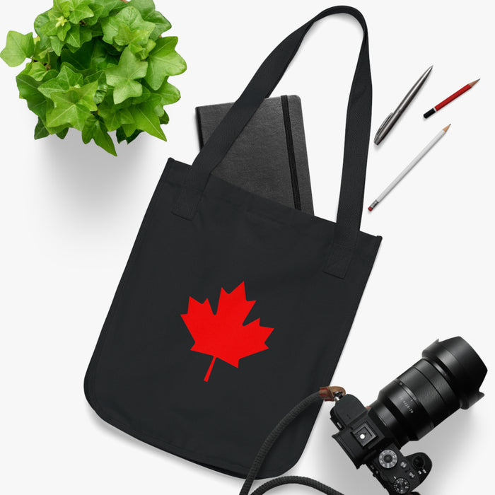 Canadian Maple Leaf, Organic Canvas Tote Bag