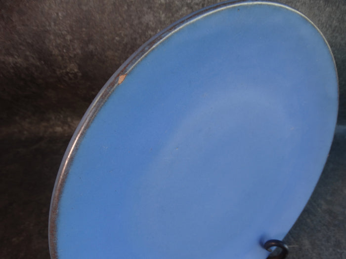 Catalina Island Red Clay Plate in Matte Blue C567