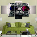 Cheeky Cute Cat Wall Art Frame Canvas Printing Decor