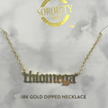 Chi Omega Old English Necklace