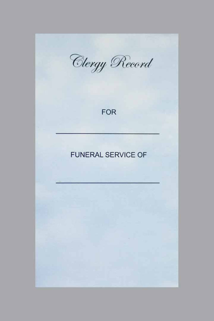 Clergy Record Folder - ST539