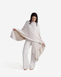 The Forty Days, Sunday Citizen Cloud Cool Poncho in Bone