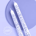 Coastal Floral Taper Candles 10" (Set of 2) - bubblegum market