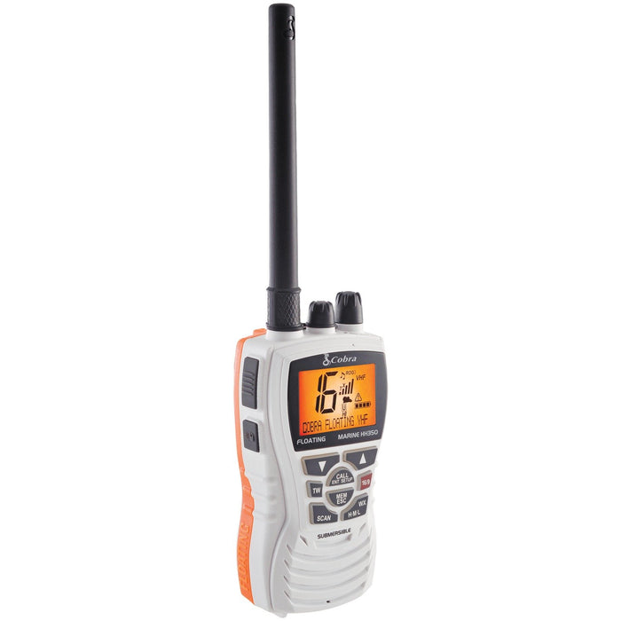 Cobra Marine Marine 6-Watt Floating VHF Radio (White)