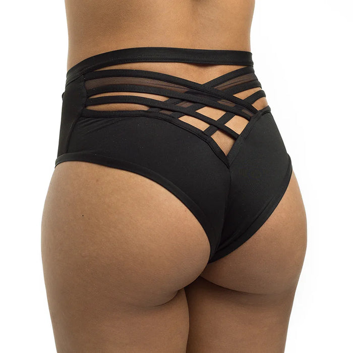 Conjunto Poledancerka X High NEGRO con rodilleras