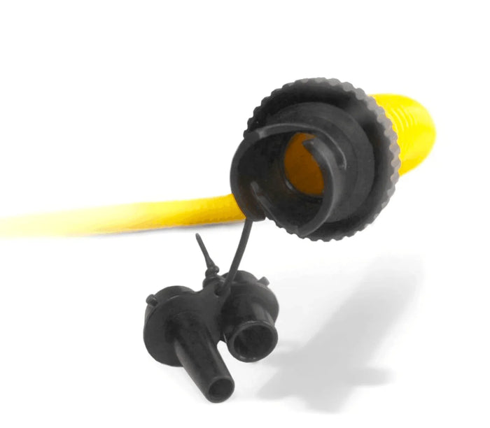 CORE Kite Pump 2L yellow hose with connectors and nozzle attachment