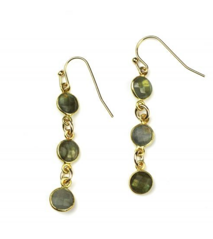 Cristina V Riley Gemstone Earrings (4 Styles)