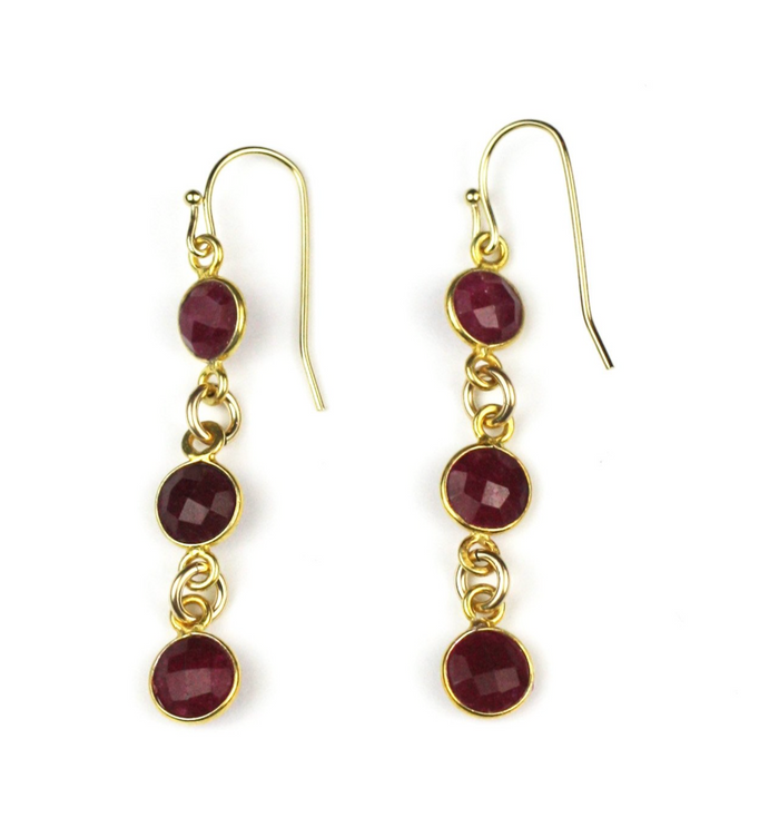 Cristina V Riley Gemstone Earrings (4 Styles)