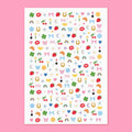Cute Girl Nail Stickers - bubblegum market