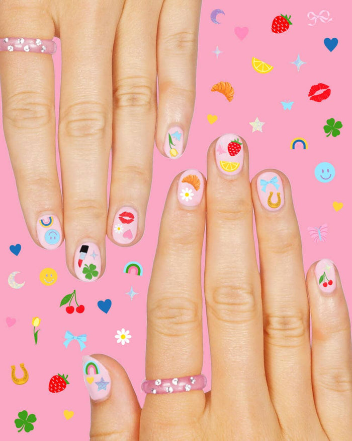 Cute Girl Nail Stickers - bubblegum market