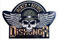 Death Before Dishonor Decal-Combat Helmet Skull With Wings.