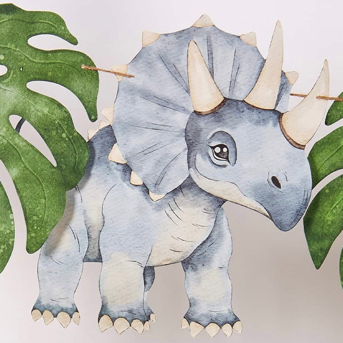 Dinosaur Watercolor Banner - bubblegum market