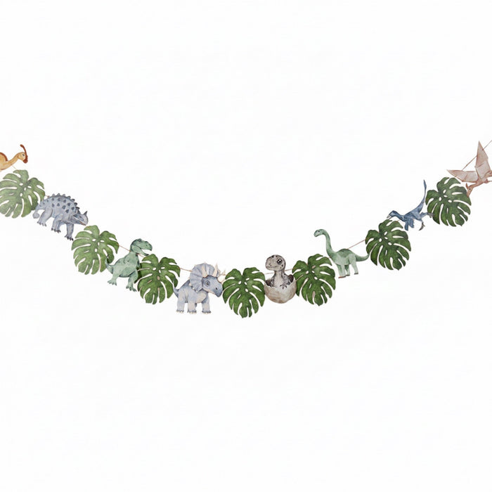Dinosaur Watercolor Banner - bubblegum market