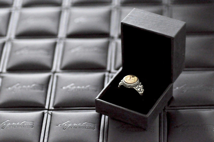 Dove Signet Ring - Backtozero B20 - 10m, 10mm, 10mm ring, 10mn, accessory, Bird, dove, her, jewelry, minimal, peace, Pink, ring, seal, seal ring, signet ring, simple, size 10, size 6, size 7, size 8, size 9, wax seal, wax seal ring, wax seal stamp