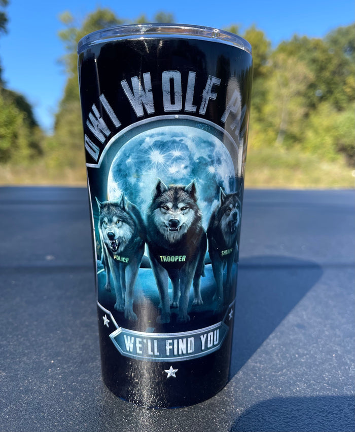 DWI Wolf Pack-Police Officer Tumbler.