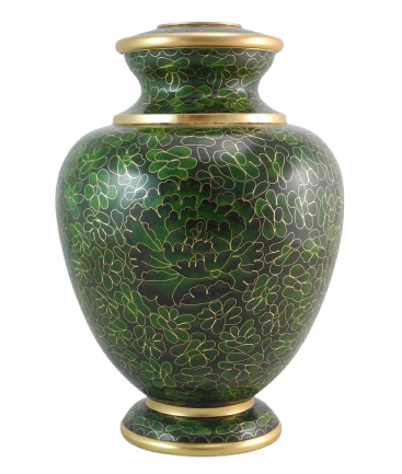 Essence Cloisonne Urn - Emerald - IUCLO107