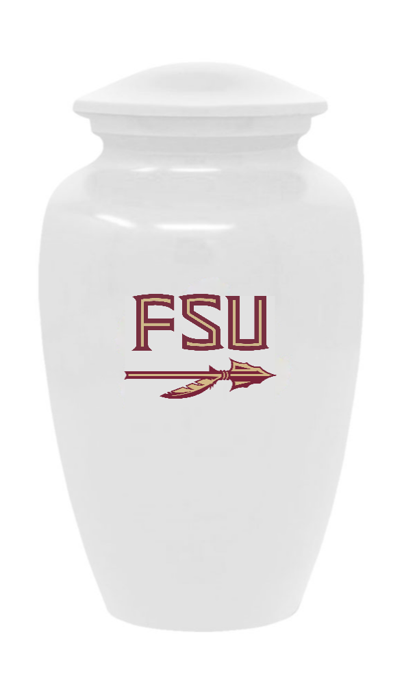 Fan Series - Florida State University Seminoles White Memorial Cremation Urn - IUFLST101