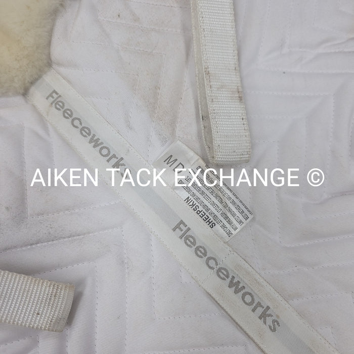 Fleeceworks Perfect Balance Rolled Edge Sheepskin Half Pad with Front Shims, Siz