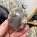 Flower Agate Palm Stone #47