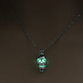 Glow in the Dark Choker Skull Statement Necklace