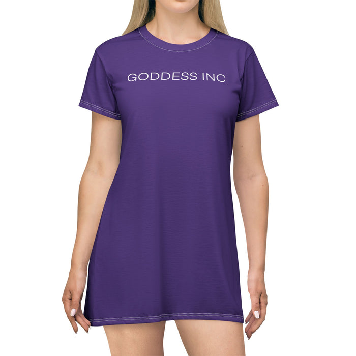 GODDESS INC T-Shirt Dress, Purple