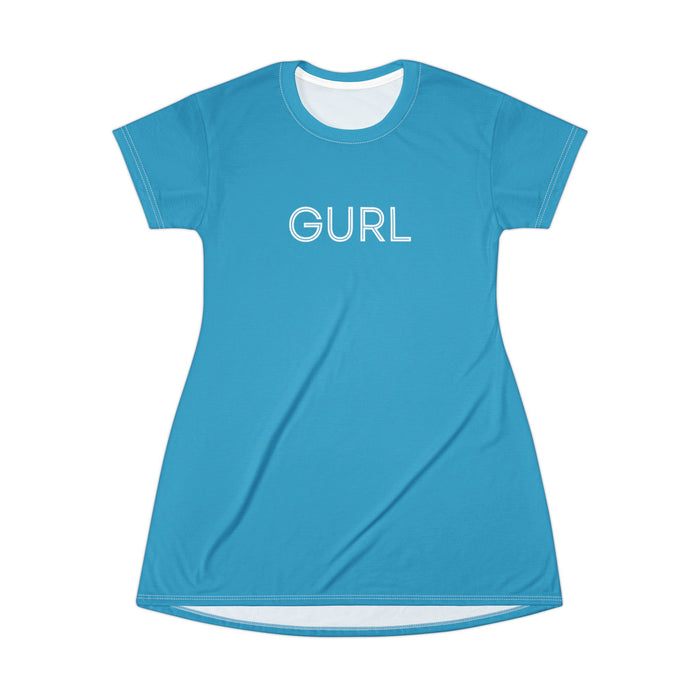 GURL T-Shirt Dress (AOP)