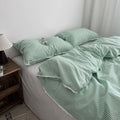 '-Ever Lasting - Hadley Striped Bedding Set / Green -Bedding Set -Ever Lasting