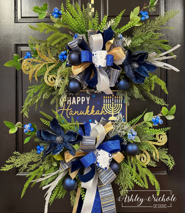 Hanukkah Holidays Wreath