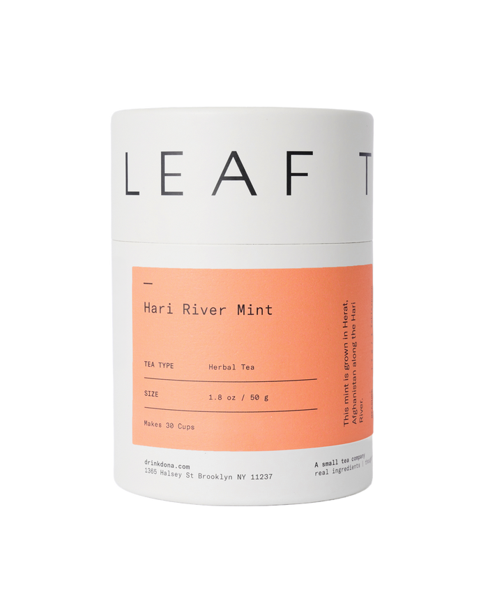 DONA Hari River Mint loose leaf tea canister