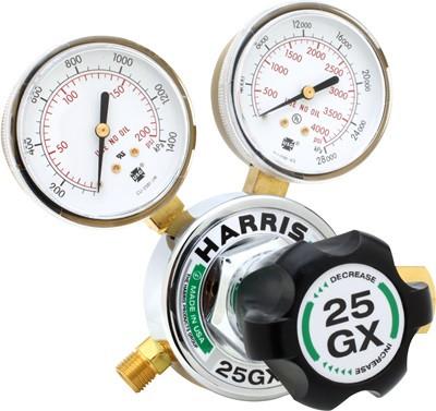 Harris 25GX-145-540 Medium/Heavy Duty Oxygen Gas Regulator (3000510)-ShopWeldingSupplies.com