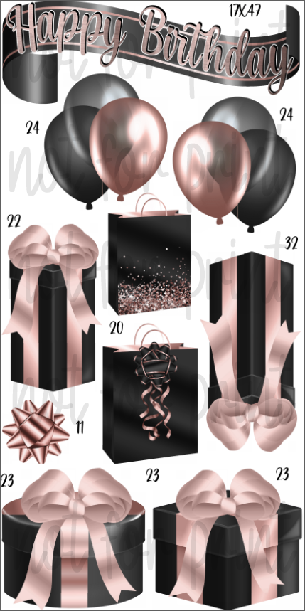 HBD Gift Packs- Black & Rose Gold