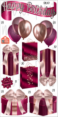 HBD Gift Packs- Maroon & Rose Gold