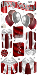 HBD Gift Packs- Red & Silver