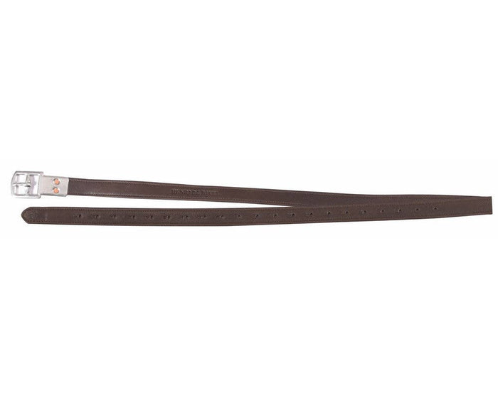 Henri de Rivel Triple Covered Grippy Stirrup Leathers: Havana / 54