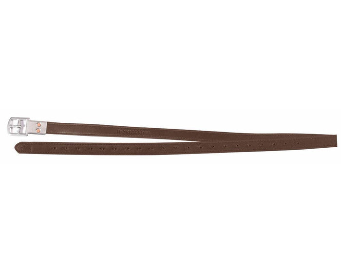 Henri de Rivel Triple Covered Grippy Stirrup Leathers: Havana / 54