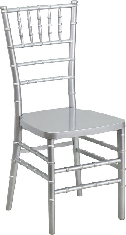 HERCULES PREMIUM Series Silver Resin Stacking Chiavari Chair