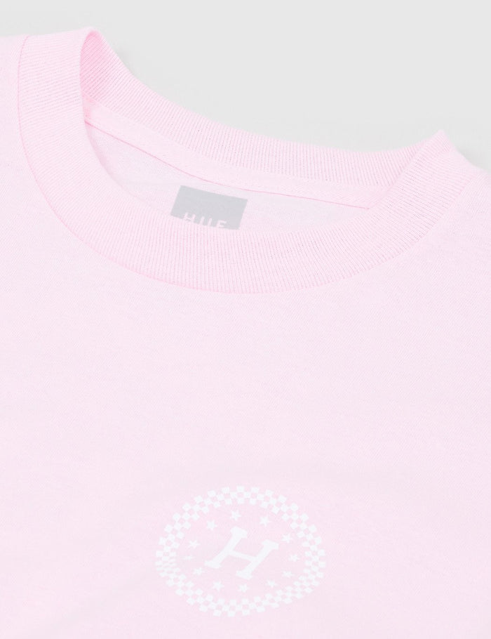 Huf Checkered T-Shirt - Pink