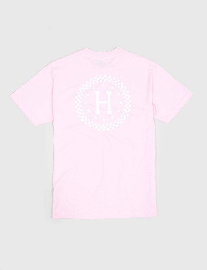 Huf Checkered T-Shirt - Pink