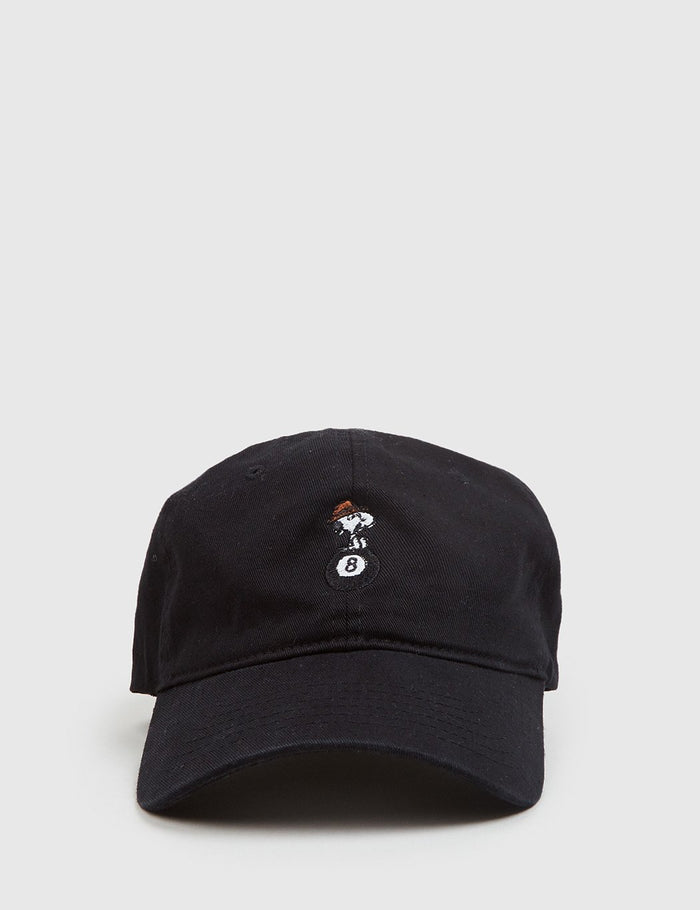 HUF x Peanuts Spike 8 Ball Curved Peak Cap - Black