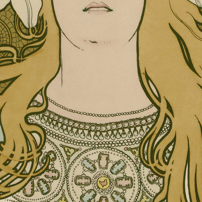 In Honour of Sarah Bernhardt: Her Admirers and Friends by Alphonse Mucha, 1896